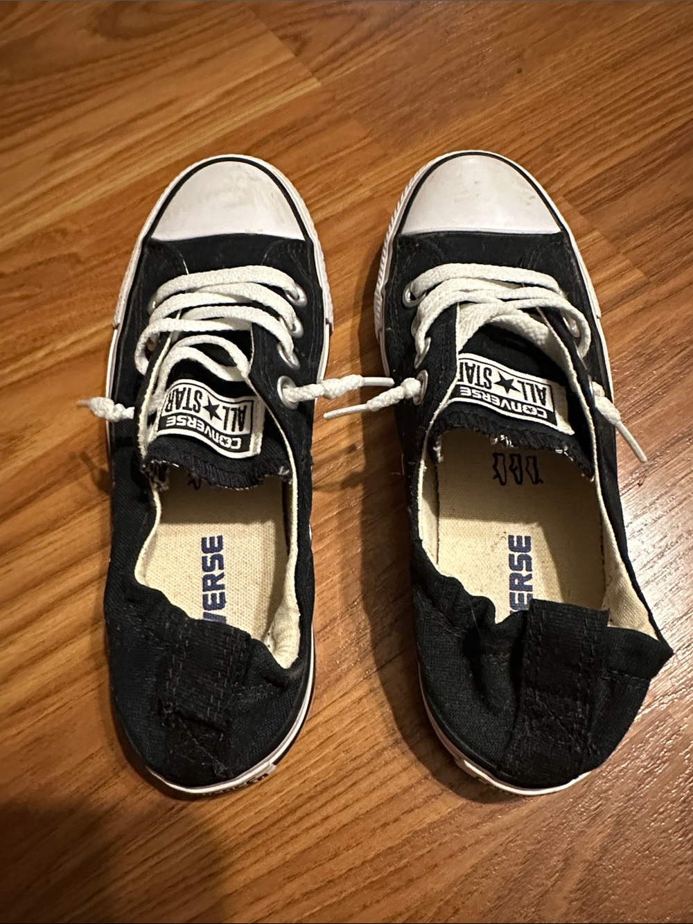 Converse Kids Black & White Low Top Sneakers
